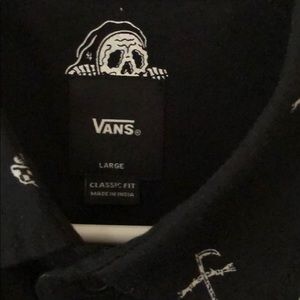 Vans/sketchy tank button down shirt